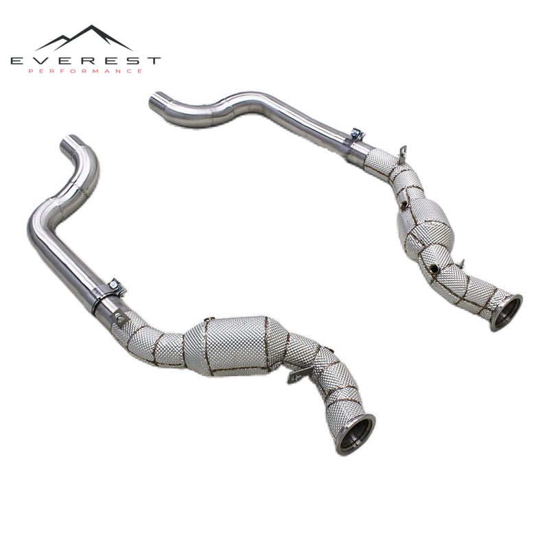 Stainless Steel Exhaust Pipes for Porsche Panamera 4S 970 3.0T 2014-2016 High Flow Catted Downpipe Exhaust Header