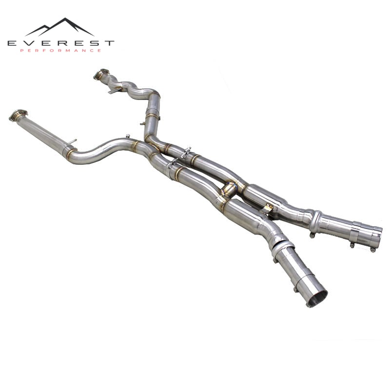 SS304 Equal Length Midpipe for BMW M3 G80/G82 3.0T 2021-2022 Racing Sport Car With Resonator Exhaust Pipe Mid Pipe