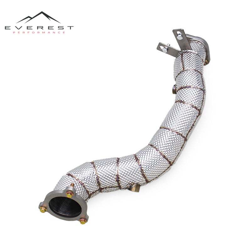 Turbo Engine Exhaust Pipe for Mercedes-Benz E250/E300 W212 1.8T 2009-2012 Free Flow Exhaust Header with Heat Shield