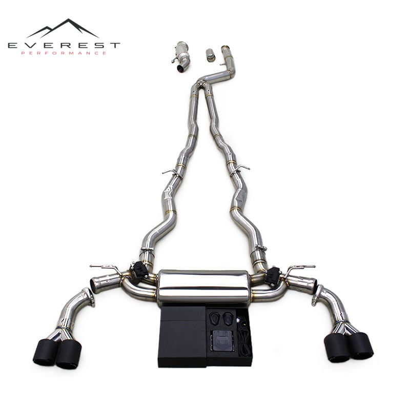 Downpipe for BMW 840i G16 B58 3.0T 2019-2024 Valved Muffler Stainless Steel Exhaust System With Y Tips