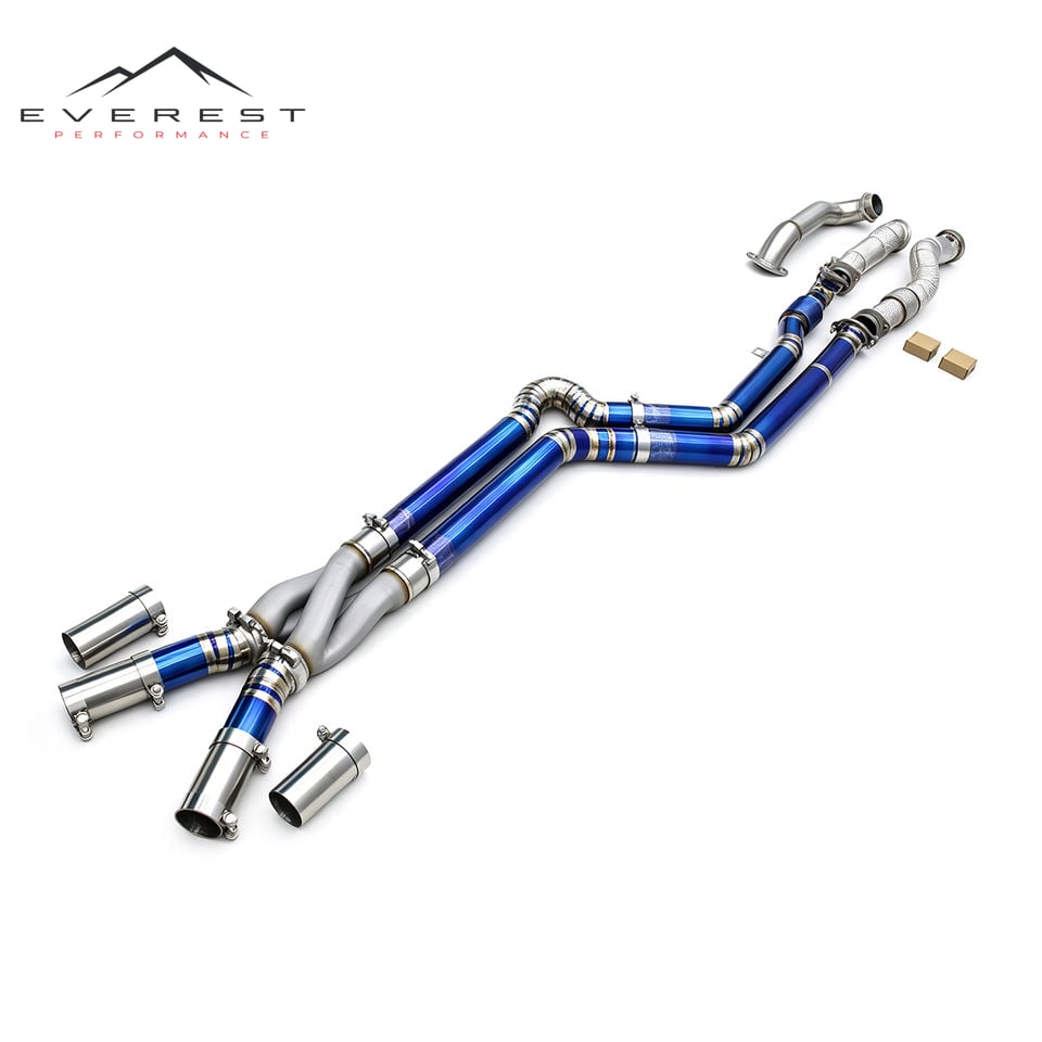 Titanium with Z Pipe Equal-length Tube for BMW M2/M3/M4 G80/G82/G87 3.0T 2021-2026 SS304 Exhaust Downpipe Auto Spare Parts