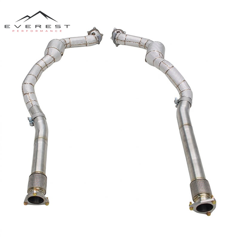 Stainless Steel Exhaust Downpipe for Bentley Continental GT V8 4.0T 2014-2017 High Flow Pipe Catted Downpipe with 200 Cells