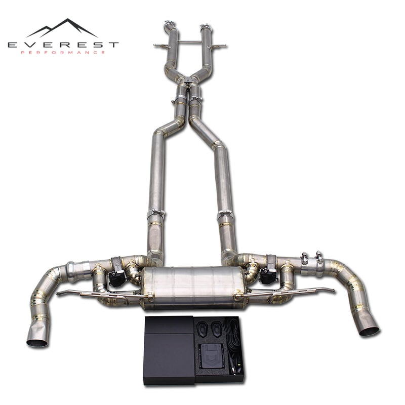 Titanium Catback Exhaust System for Mercedes-Benz GLS63 AMG W166 5.5T 2015-2019 Racing Valvetronic Exhaust Pipe