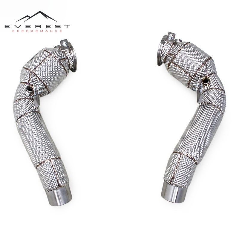 Custom Exhaust Header Catted Downpipe for BMW M5/M6 F10/F06 4.4T 2012-2016 with 100/200/300 Cell SS304 Pipe Exhaust System