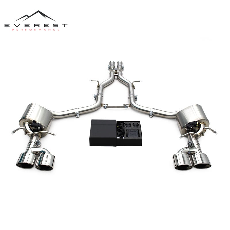 Racing Stainless Steel Exhaust Pipe for Mercedes-Benz C280/C300 W204 3.0L 2010-2014 Valvetronic Muffler Catback X Mid Pipe