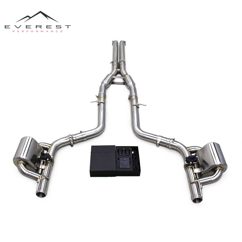 Stainless Steel Exhaust Pipes for Dodge Challenger Hellcat SRT 6.2 2016-2023 Valvetronic Catback Muffler