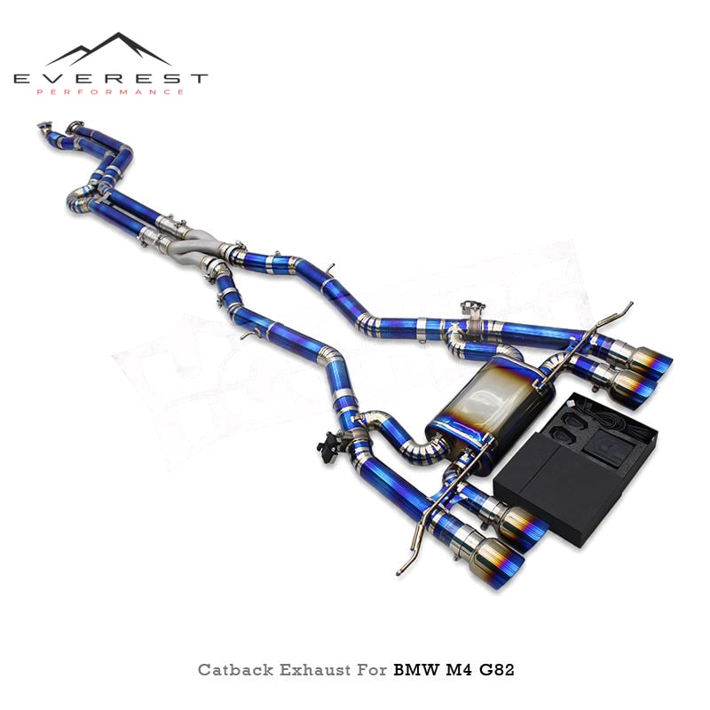 Titanium Exhaust Pipes for BMW M3/M4 G80/G82 3.0T 2021-2026 Electronic Valve Muffler Catback Z Mid Pipe