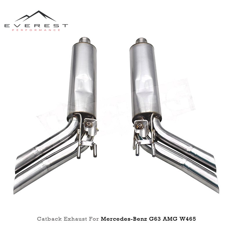 Stainless Steel High Quality Exhaust Pipes for Mercedes-Benz G63 AMG W465 2025+ Catback Valve Muffler