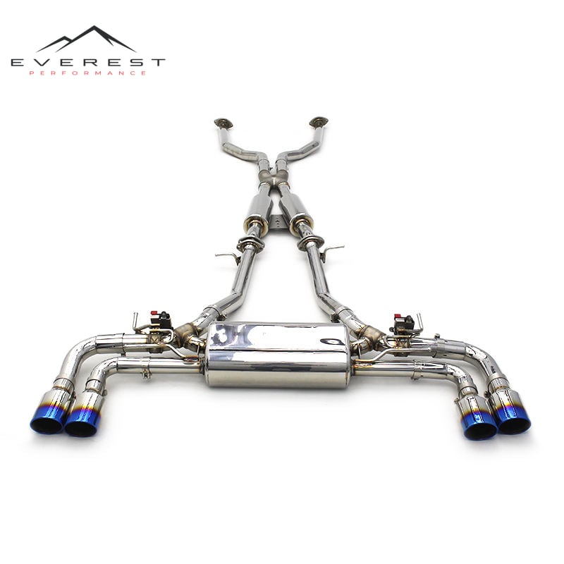 304 Stainless Steel Exhaust Pipes for Lexus LC500H 3.5 V6 2018-2022 Exhaust Muffler Pipe Escape Racing Car Exhaust System