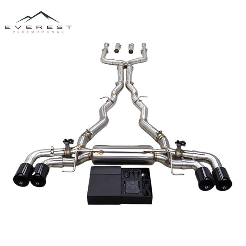 Racing SS304 Valvetronic Catback Exhaust Pipes for BMW M850 M850i Alpina B8 G14 G15 G16 4.4L 2020-2023 Valved Muffler MP Tips