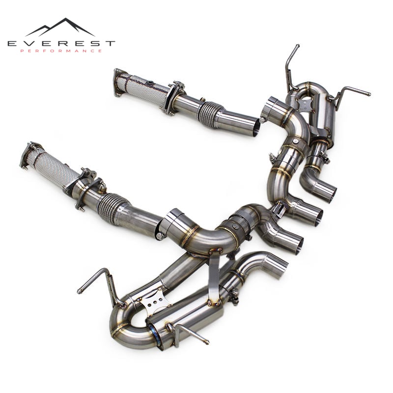 Stainless Steel Full Exhaust System for Chevrolet Corvette C8 Z06 2019-2023 Catback Donwnpipe Valve Muffler