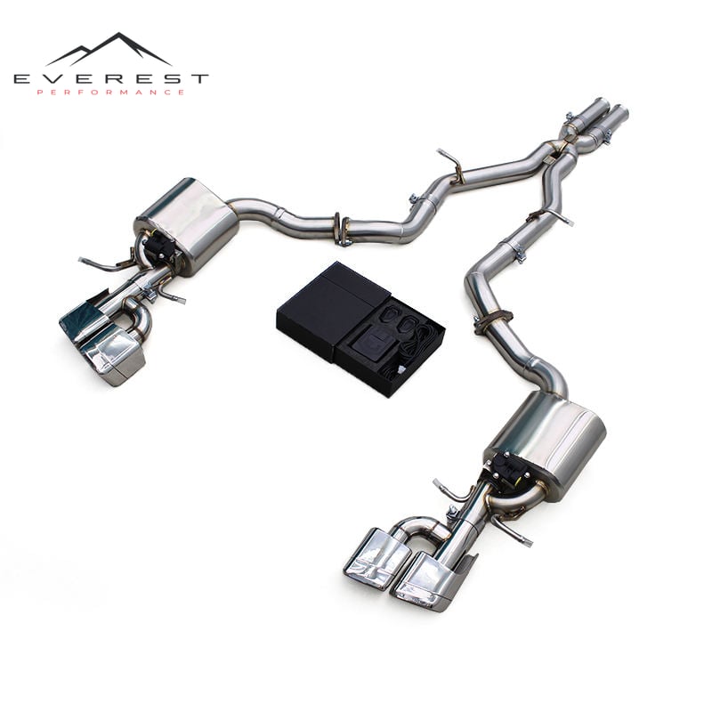 Stainless Steel Exhaust Pipe System for Mercedes-Benz E63/E63S W212 AMG 2008-2013 Valvetronic Muffler with Valve Control System
