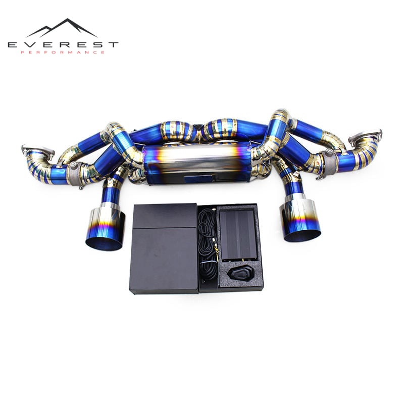 Titanium Exhaust Pipe System for Porsche 718 Cayman GT4 RS 4.0L 2022-2025 High Performance Straight-through Axle Back