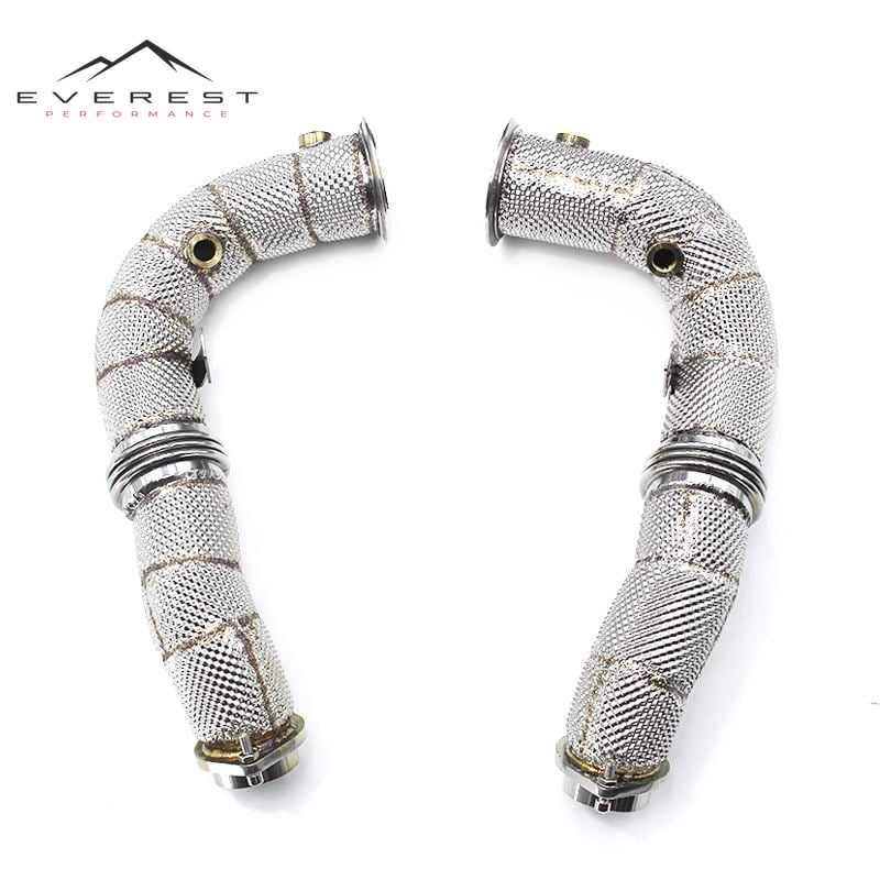 Exhaust Straight Downpipe for BMW X6 E71 4.4T 2008-2013 Custom Header Stainless Steel Pipe Muffler Exhaust System