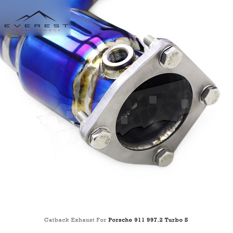 Titanium Exhaust Pipe System for Porsche 911 997/997.2 Turbo S 3.8T 2010-2012 Performance Vacuum Valve Catback Exhaust Systems