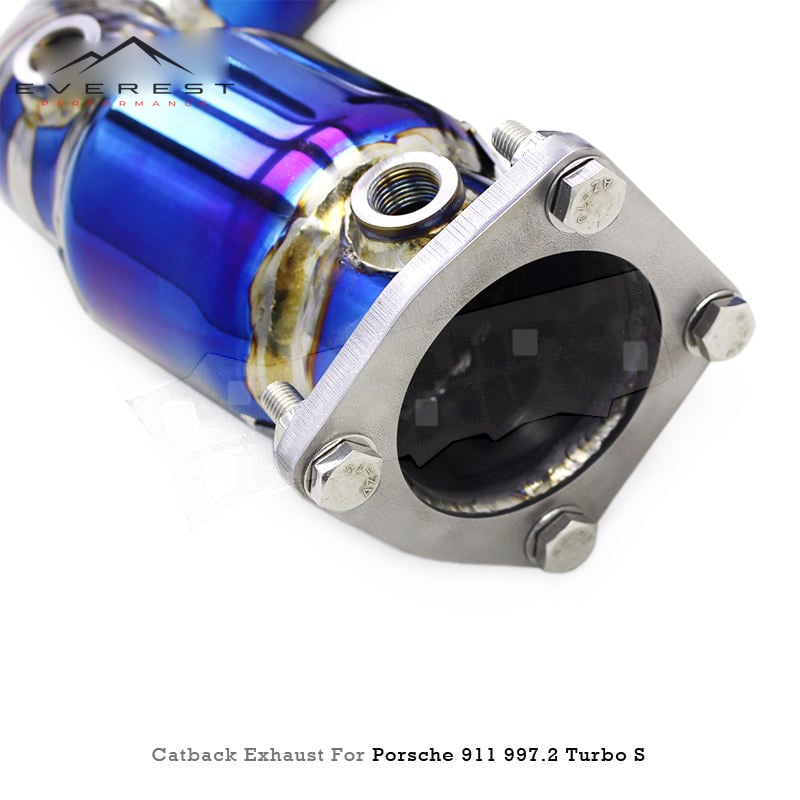 Titanium Exhaust Pipe System for Porsche 911 997/997.2 Turbo S 3.8T 2010-2012 Performance Vacuum Valve Catback Exhaust Systems