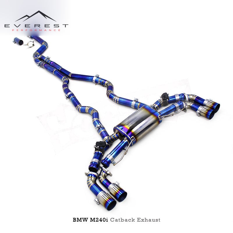 Racing Valvetronic Titanium Catback Exhaust Pipe System for BMW M240/M240i F22/G42 3.0T 2017-2023 Car Parts Escape Muffler Valve