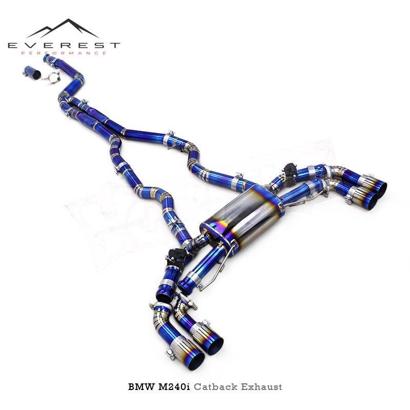 Racing Valvetronic Titanium Catback Exhaust Pipe System for BMW M240/M240i F22/G42 3.0T 2017-2023 Car Parts Escape Muffler Valve