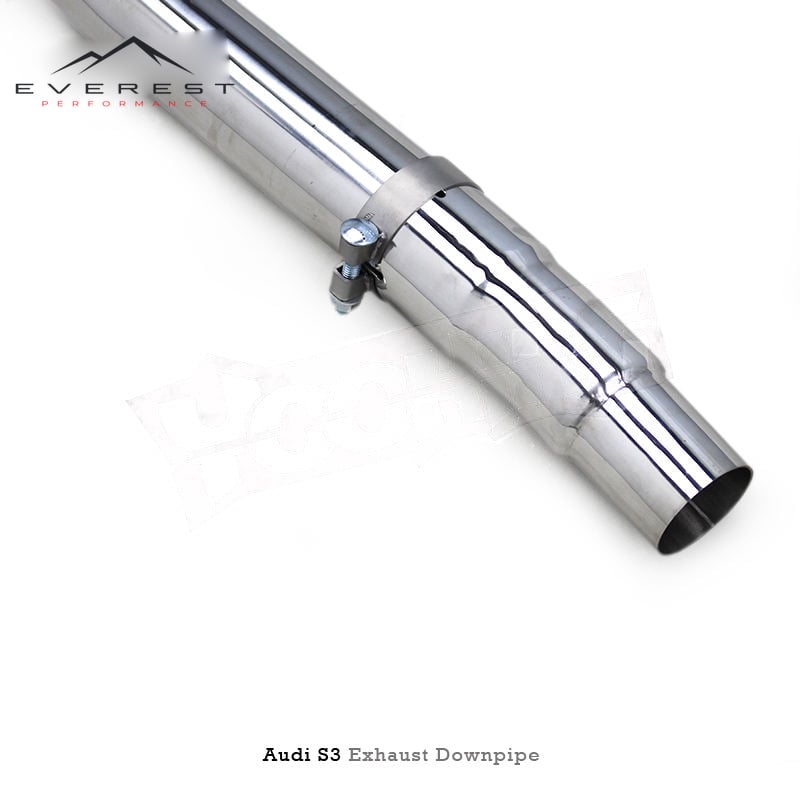SS304 Exhaust Downpipe for Audi S3 2.0T 2015-2024 Heat Shield Free Flow Downpipe