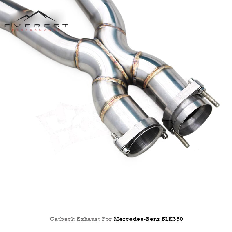 Custom Valved Catback for Mercedes-Benz SLK280/SLK300/SLK350 R171 3.0L/3.5L 2004-2011 Enhanced Sound Muffler Exhaust System