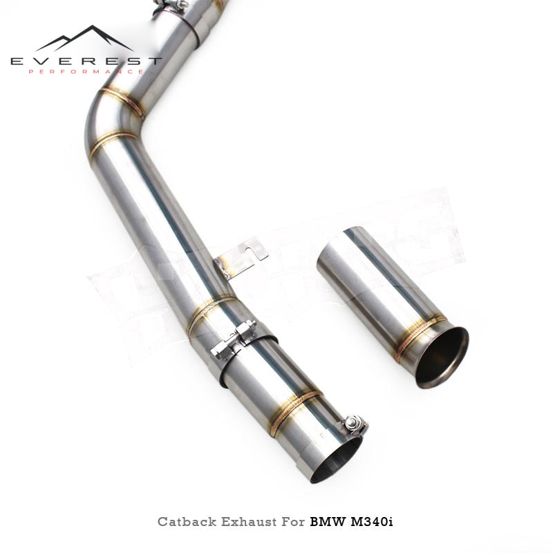 Racing SS304 Valvetronic Catback Exhaust Pipes System for BMW M340 M340i G20 B58 3.0T 2020+ With Valved Muffler Exhaust Pipes