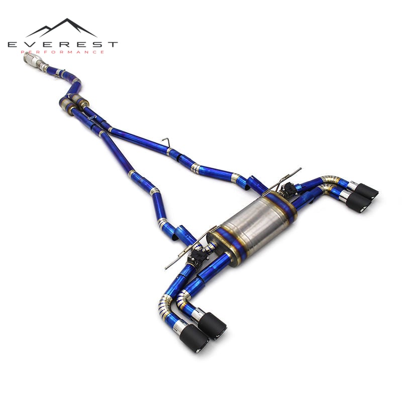 Full Exhaust System for BMW 540/540i 3.0T 2017-2023 SUS304 Downpipe + Titanium Pipe Valvetronic Catback Exhaust
