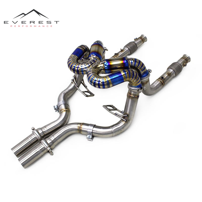 Full Exhaust System for Lamborghini Murcielago LP640 V12 6.2L 2007-2010 SUS304 Straight Downpipe Titanium Axle Exhaust
