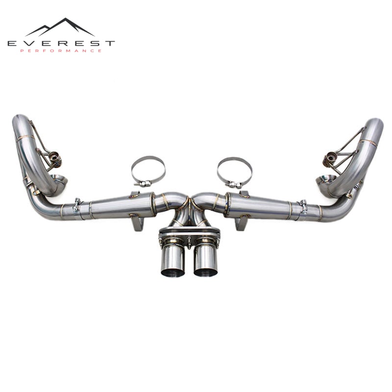 SS304 Exhaust Pipe System for Porsche 911 991/991.1 GT3 4.0L 2015-2018 Direct Exhaust Pipe with Silver Tail Tip