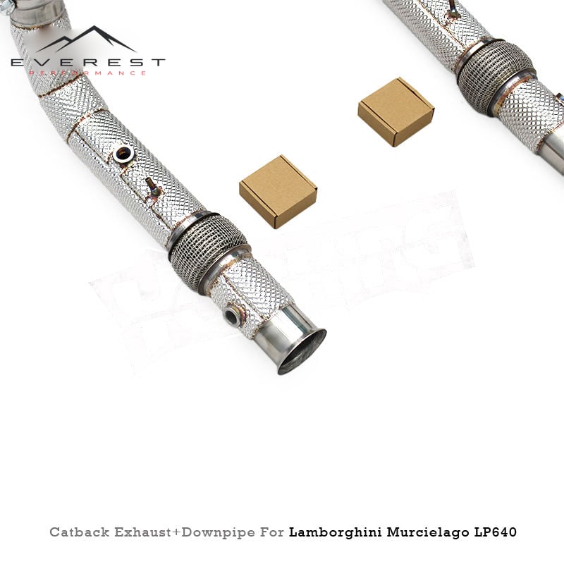 SUS304 Full Pipes Exhaust System Catback Valved Muffler for Lamborghini Murcielago LP620/LP640/LP670 V12 6.5L 2006-2016