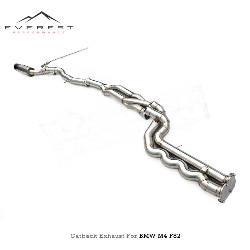 SS304L Exhaust Pipe System for BMW M3 F80 M4 F82 3.0T 2014-2019 With Z Pipe Equal Length Mid Pipe Valvetronic Catback Exhaust