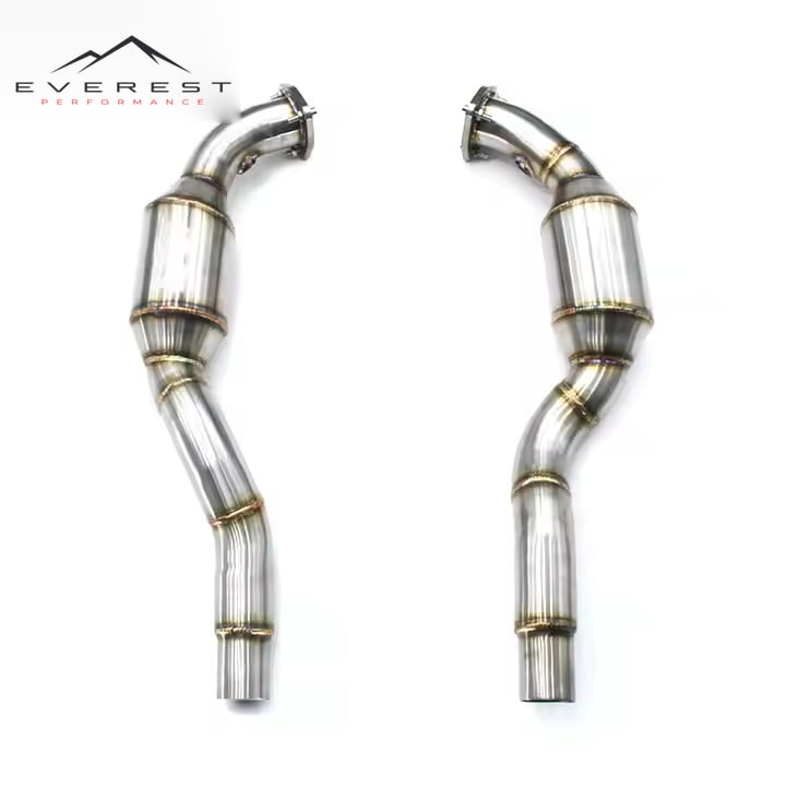 Exhaust Straight Downpipe for Porsche 911 997.1/997.2 3.6 2004-2012 Escape Stainless Steel Pipes Muffler Exhaust System