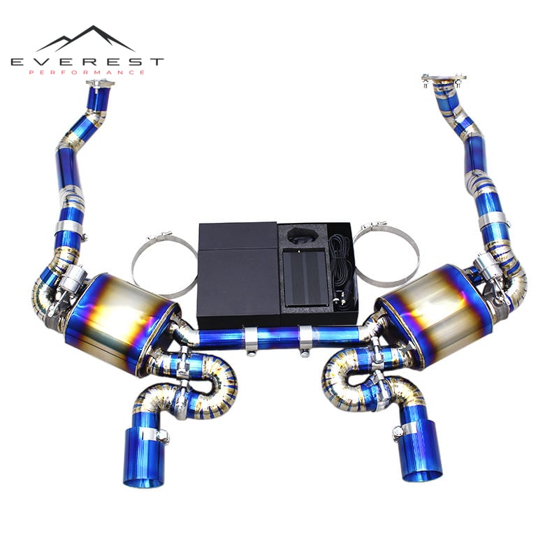Custom Exhaust System for Porsche Boxster 981 2.7L/3.4L 2013-2015 Upgrade 718 GT4 RS Titanium Pipe Catback Muffler with Control