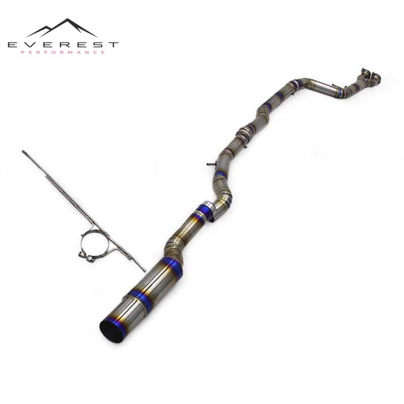 Titanium Exhaust Pipe for BMW M3/M4 F80 F82 F83 S55 3.0T 2015-2019 Single Mid Pipe Resonator Auto Accessories