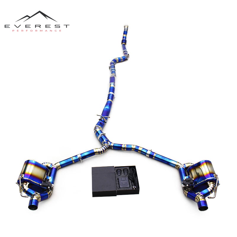 Titanium Exhaust Pipe System for Mercedes-Benz E53 AMG W213/C238 3.0T 2019-2023 with Control System Valved Muffler