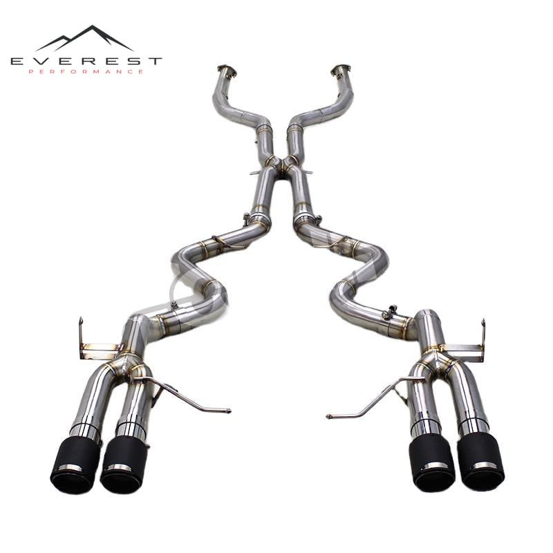 Stainless Steel Exhaust Pipe System for BMW M3 E90/E92/E93 4.0L 2008-2013 Carbon Fiber Tips