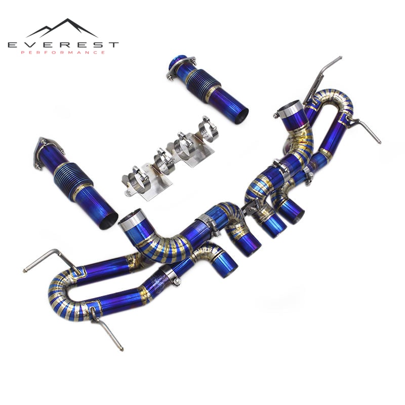 Performance Titanium Exhaust Catback for Chevrolet Corvette C8 Z06 Racing Car Exhaust System Straight Pipe Cat Back