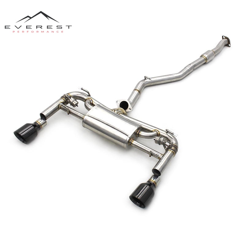 Performance Stainless Steel Catback Exhaust System for Toyota FT86/GT86/86 2.0 2012-2019 Single Mid Pipe Muffler Valve