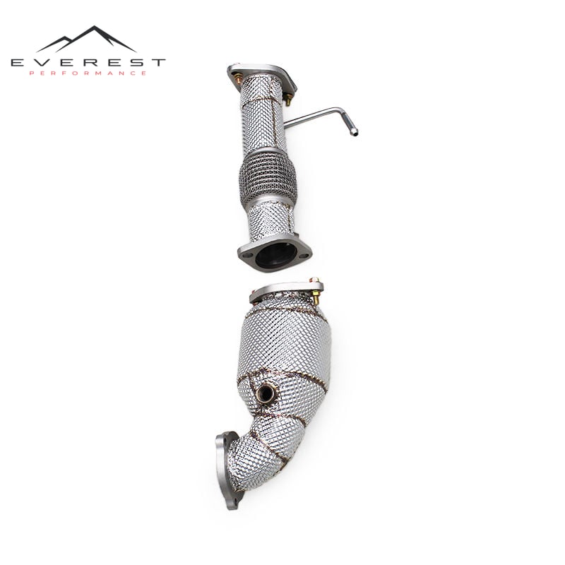 SS304 Exhaust Downpipe for Hyundai Veloster 1.6/1.6T 2012-2019 Engine TurboS With Heat Shield High Flow Catted Downpipe