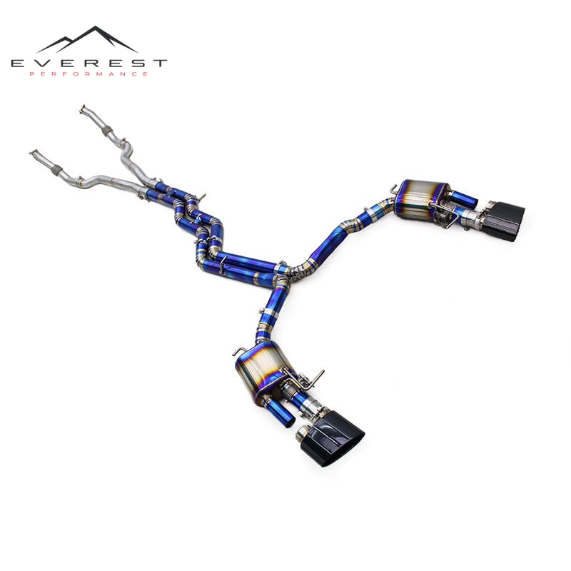 Titanium Catback Exhaust System for AUDI RS6/RS7 C8 4.0T 2019-2024 Racing Muffler with Valve Stainless Steel Front Pipe