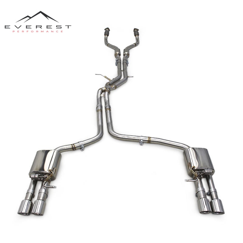 Auto Catback Exhaust for Audi A6/A7 C7/C8 3.0T 2012-2023 Performance Escape Pipes Valvetronic Muffler Exhaust System