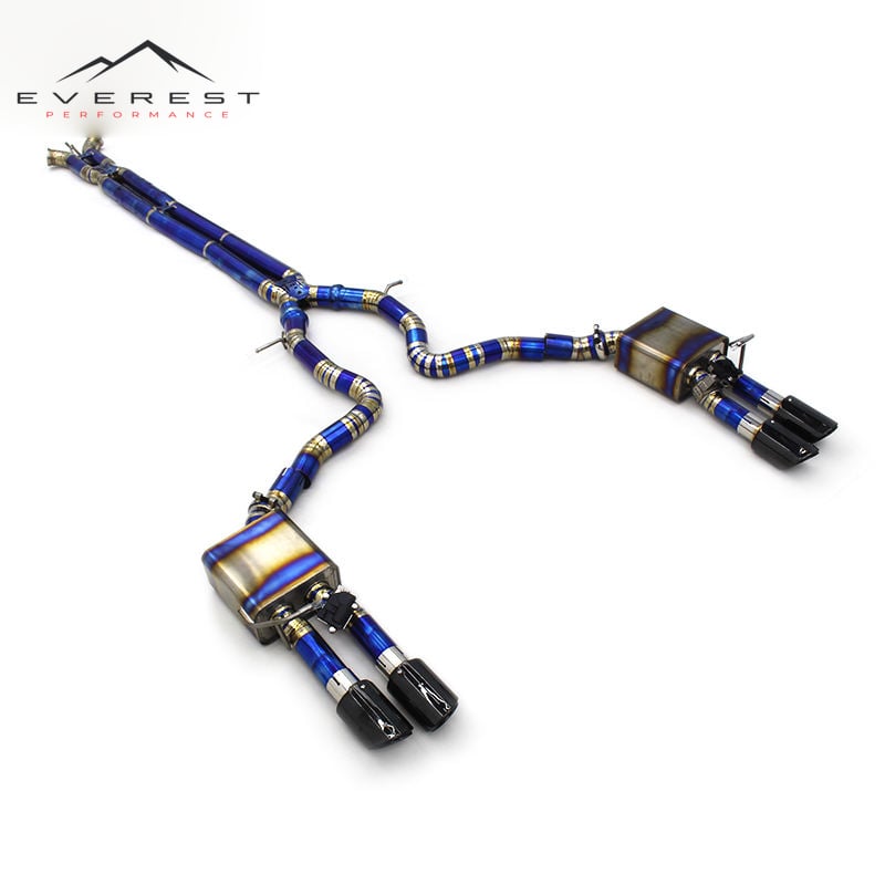 Exhaust Pipe System for Porsche Panamera Turbo S E-Hybrid 4.0TT 2018- Escape Titanium Catback Exhaust with Valve Control System