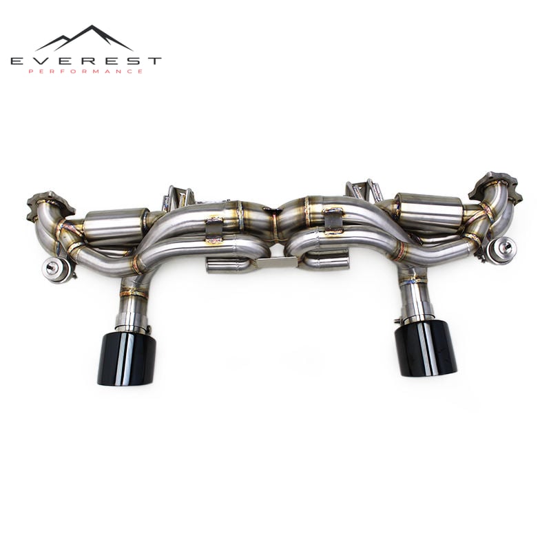 Stainless Steel Catback Exhaust Pipes for Porsche 718 Cayman GT4 4.0L 2024 Racing Tuning Exhaust System Valve Rear Exhaust