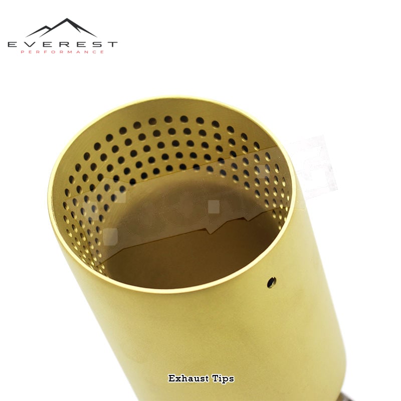 Stainless Steel High Quality Universal Exhaust Tips for Various Models Exhaust Pipe Plating Gold Matte