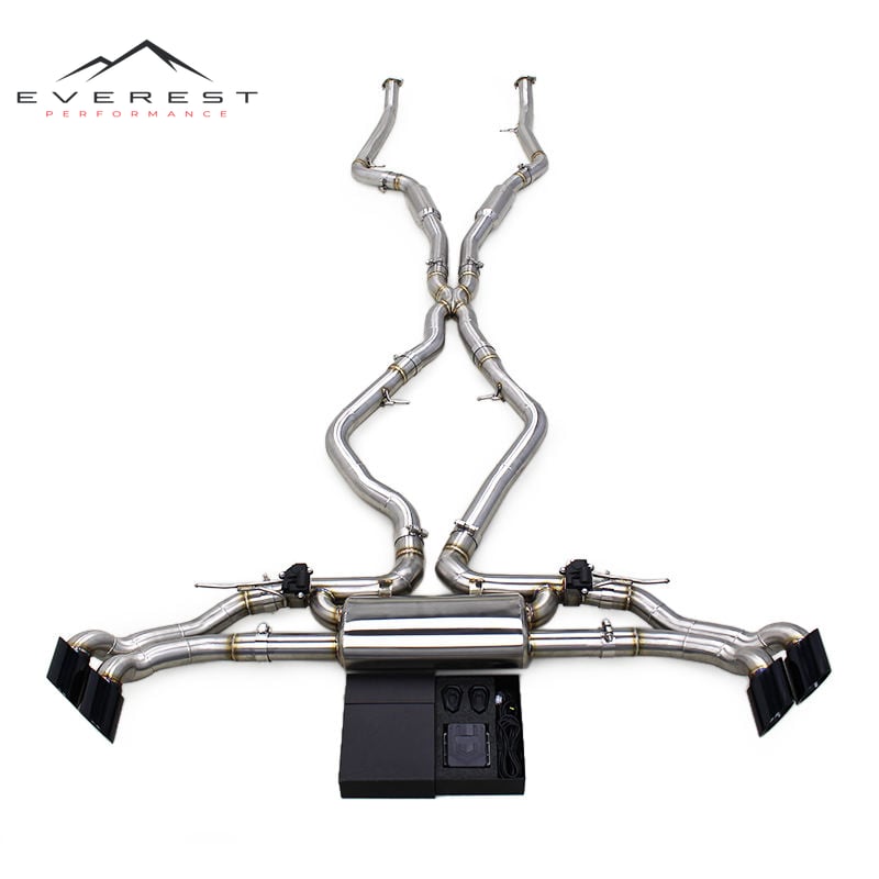 Stainless Steel Exhaust Pipe for BMW X5 F15 M50i 4.4T 2014-2018 Valetronic Catback Exhaust System