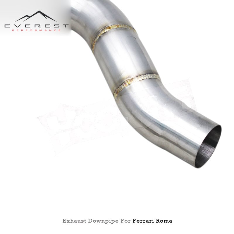 SS304 With Heat Shield Free Flow Downpipe Exhaust Pipes for Ferrari Roma V8 3.9T 2020+ Straight Header System