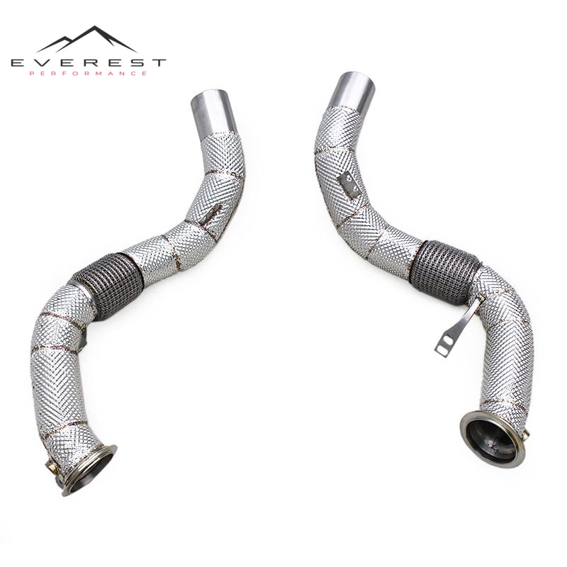 Stainless Steel Exhaust Pipe for BMW M550/M550i G30/N63 4.4TT 2019-2025 Straight Downpipe