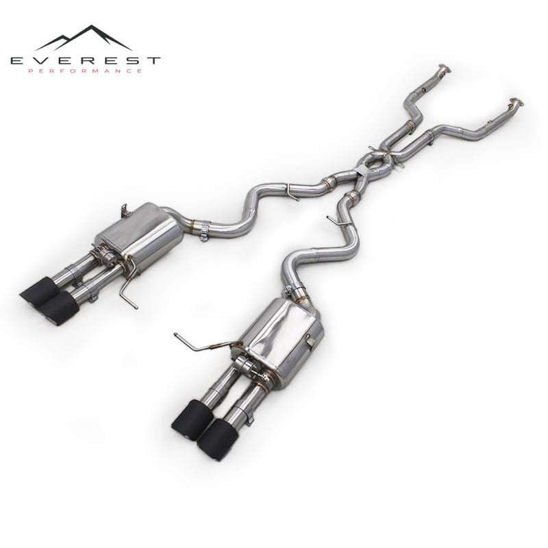 Stainless Steel Exhaust for BMW M3 E90/E92/E93 4.0L 2008-2013 Dual X Pipe Catback Vacuum Valve Muffler