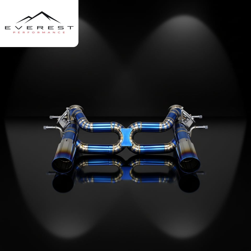 Custom Valve Catback Exhaust System for Maserati MC20 3.0T 2020-2024 Performance Titanium Pipes Rear Section Muffler