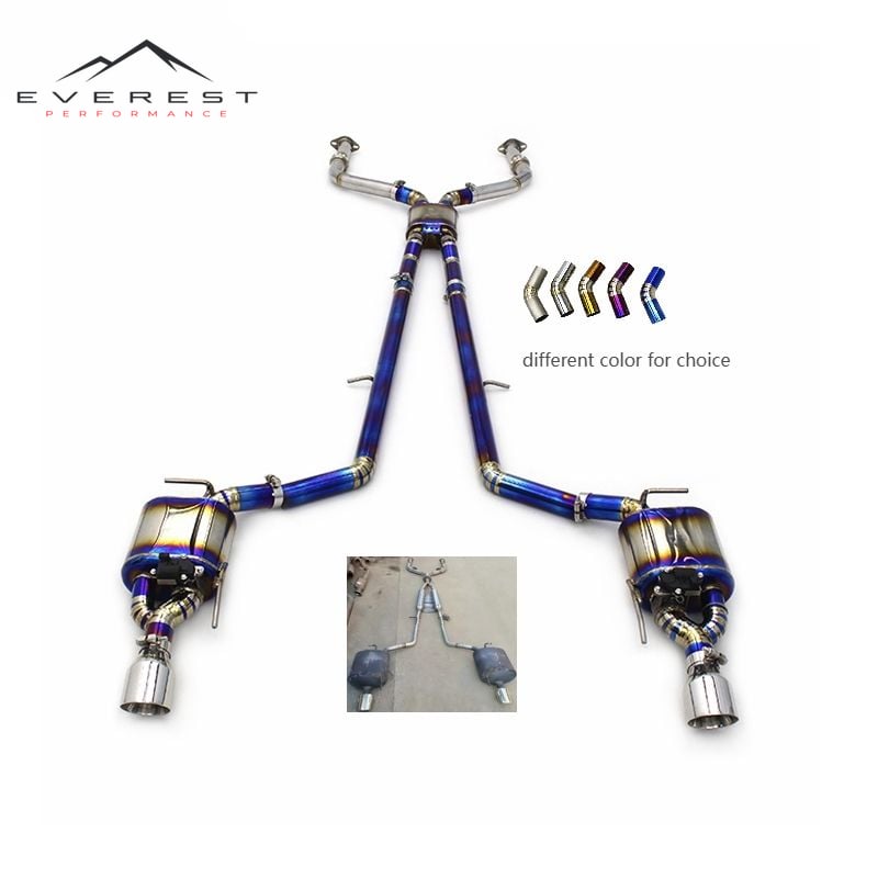 Performance Titanium Catback for Infiniti G37 3.7L 2010-2021 Titanium Catback Exhaust Resonator Y Pipe Valvetronic Coupe Exhaust