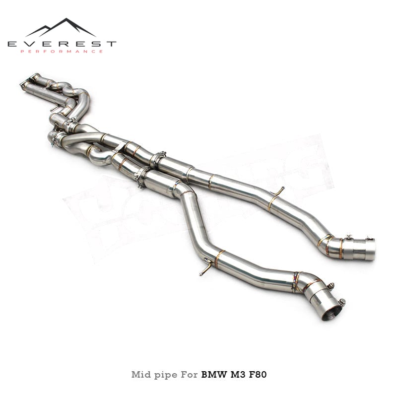 2.5inch SUS304 with Z-Pipe Equal Length Exhaust MidPipe for BMW M3/M4 F80/F82/F83 S55 3.0T 2015-2017 Exhaust Pipe